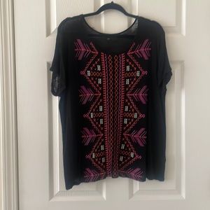 Women’s Short Sleeve Linen and Viscose Tee